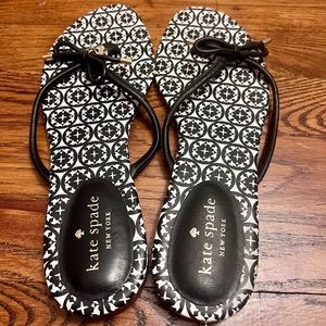 Kate Spade Black Thong Sandal